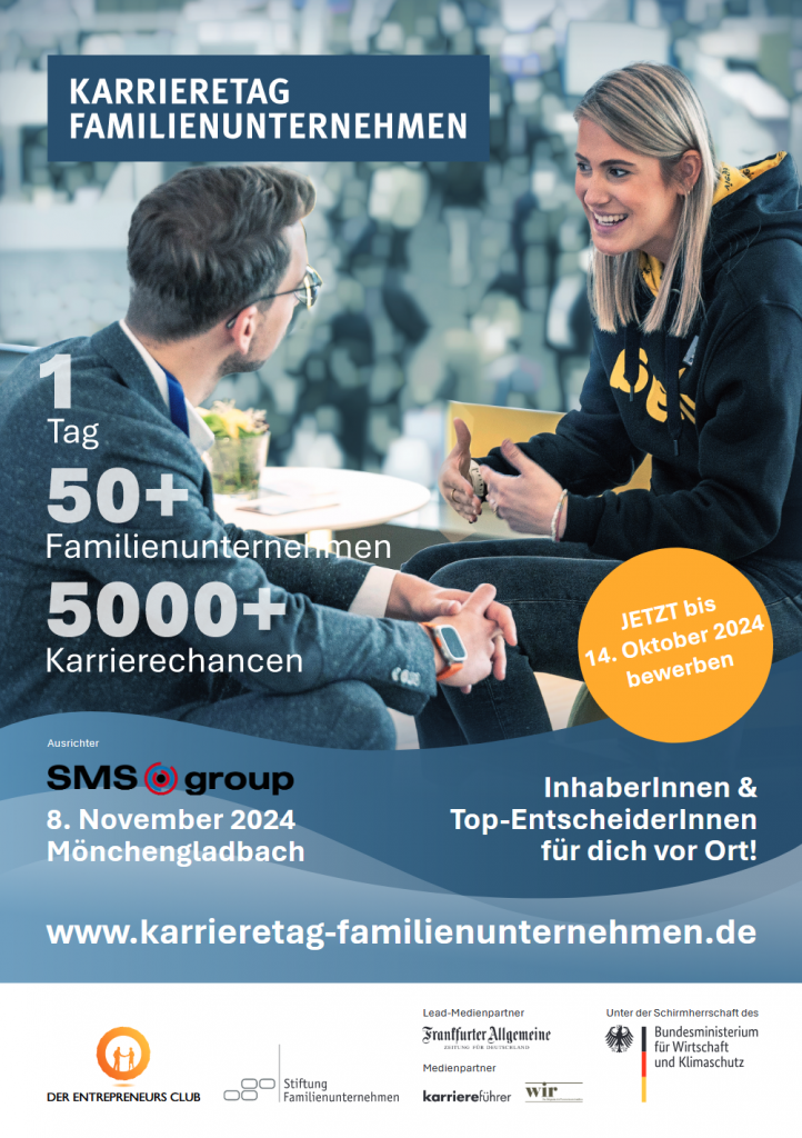 33. Karrieretag Familienunternehmen | Jetzt bewerben!